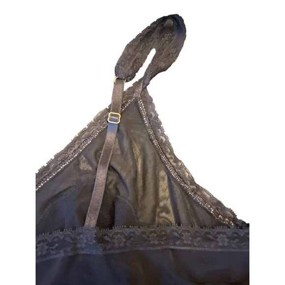 Morgan Taylor Intimates Women's Black Lace Trim Babydoll Chemise 2X - Picture 5 of 5